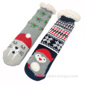 Ladies Soft Cozy Knit Slipper Socks With Grippers